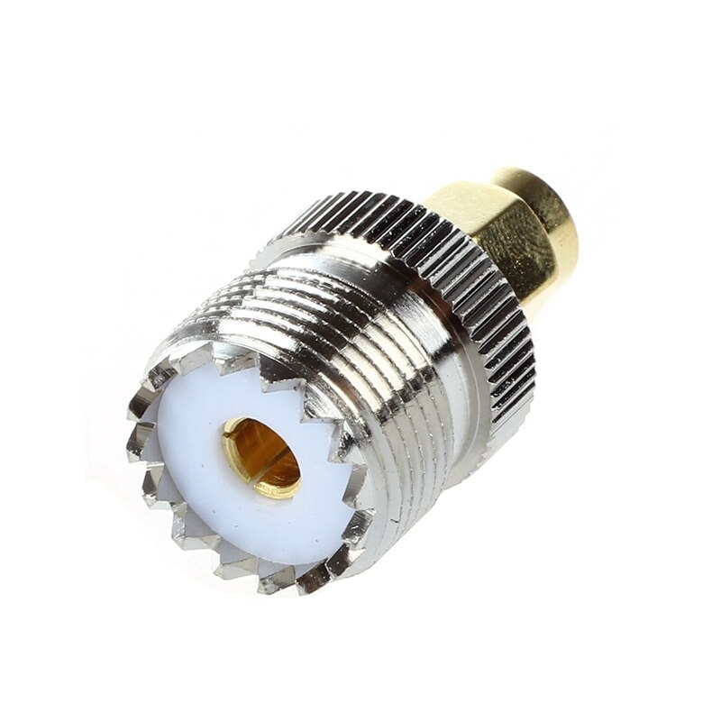 Gull tone sma hann til sølv tone bnc hunnkontakt adapter & uhf so -239 f til sma m hunn/han rett koaksial kobling ada
