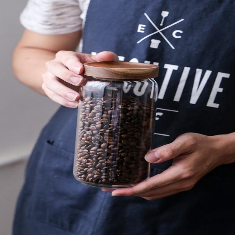 Bouteilles de rangement en verre avec couvercle | Bocal de rangement des aliments pour la cuisine, bocaux à épices maçon, boîte de rangement des bonbons, boîte de rangement pour la cuisine