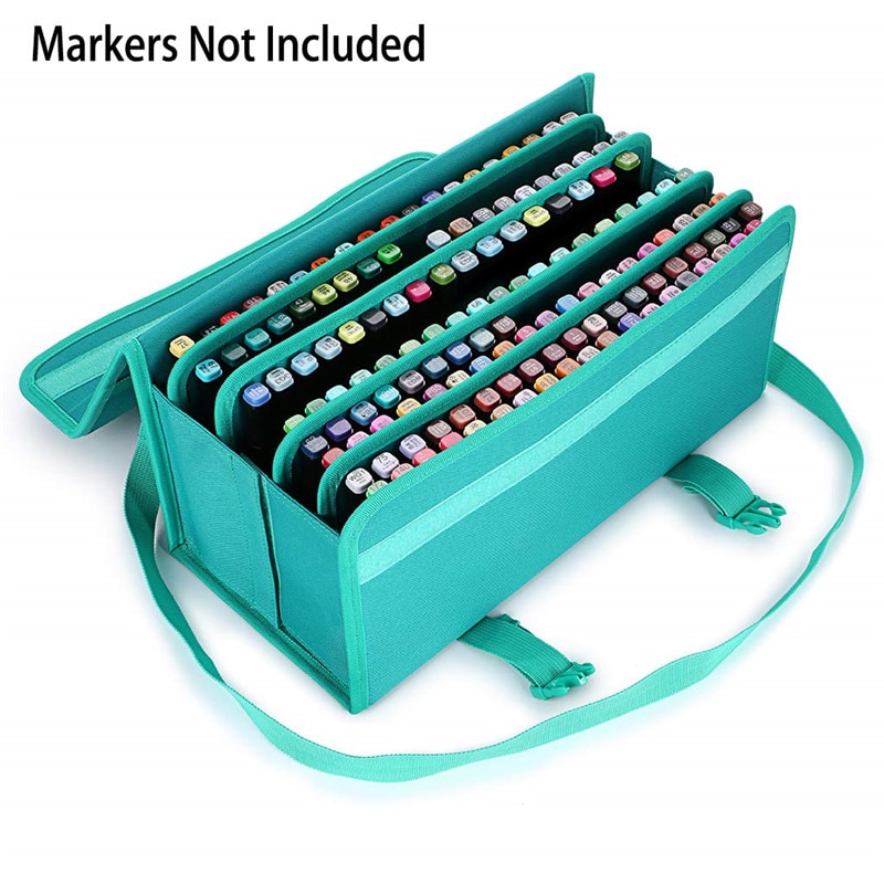 Olike 168 Slots Marker Case Organizer Houder Voor Primascolor En Copic Sketch Markers Droge Wissen Kleur Verf Markers