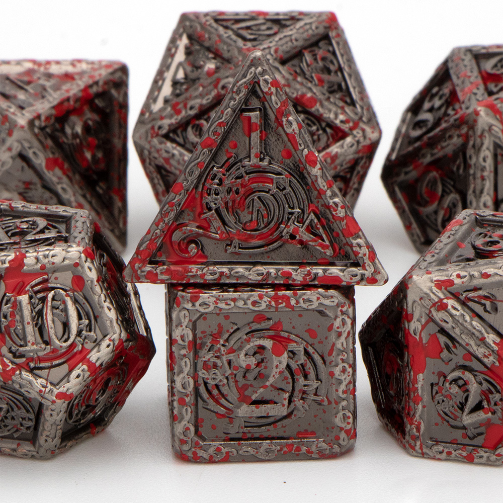 Metalen Dnd Dobbelstenen Set Dungeon En Dragon D &amp; D D + D Dices Set D20 D12 D10 D % d8 D6 D4 Mtg Rpg Veelvlakken Rollenspel Dobbelstenen: YY-07