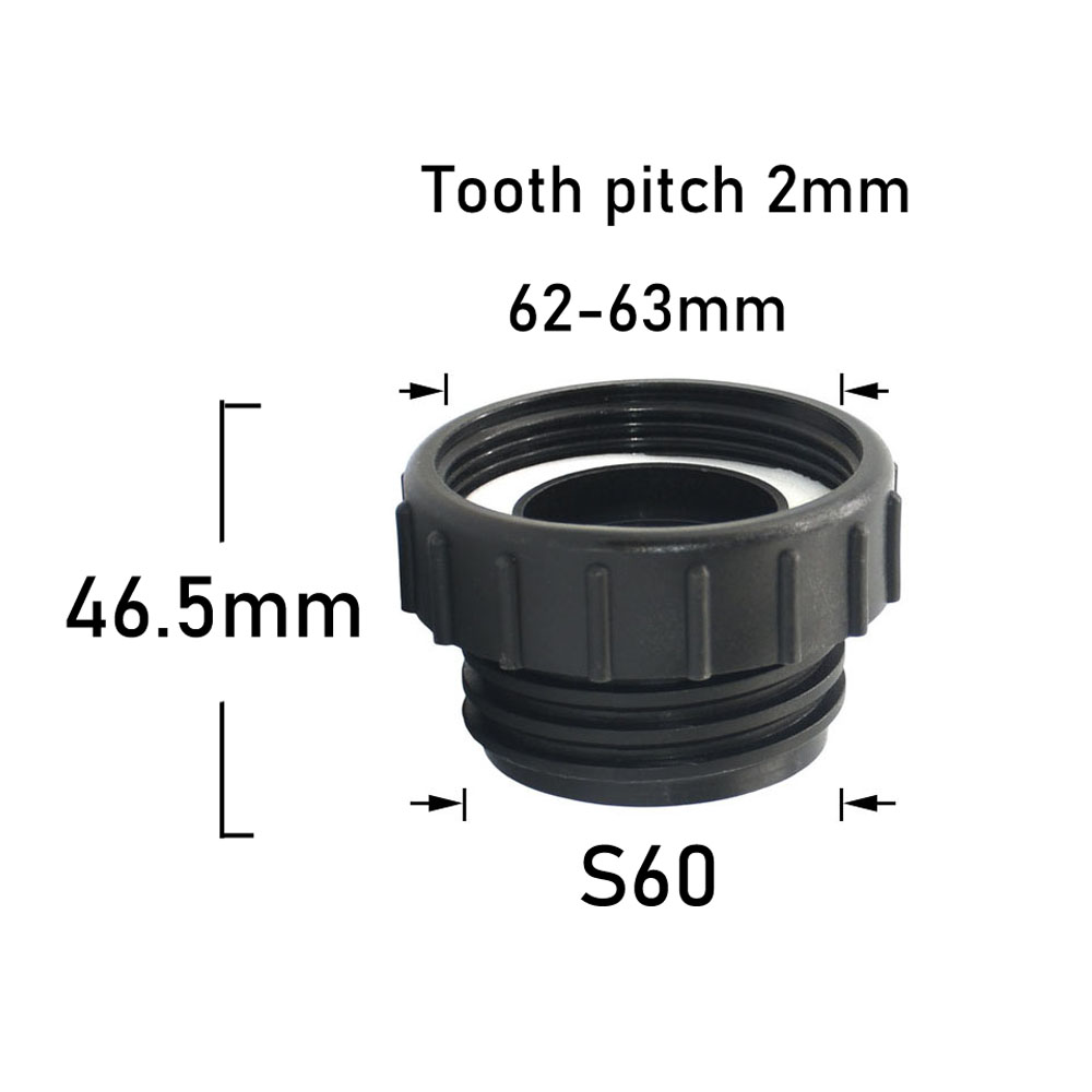 IBC Tank Adapter S60 To 1.5 2" 63/75/80/100mm Thread Connector Garden Ton Barrel Connect Faucet 1000 Liter IBC Tank Fitting: Blue