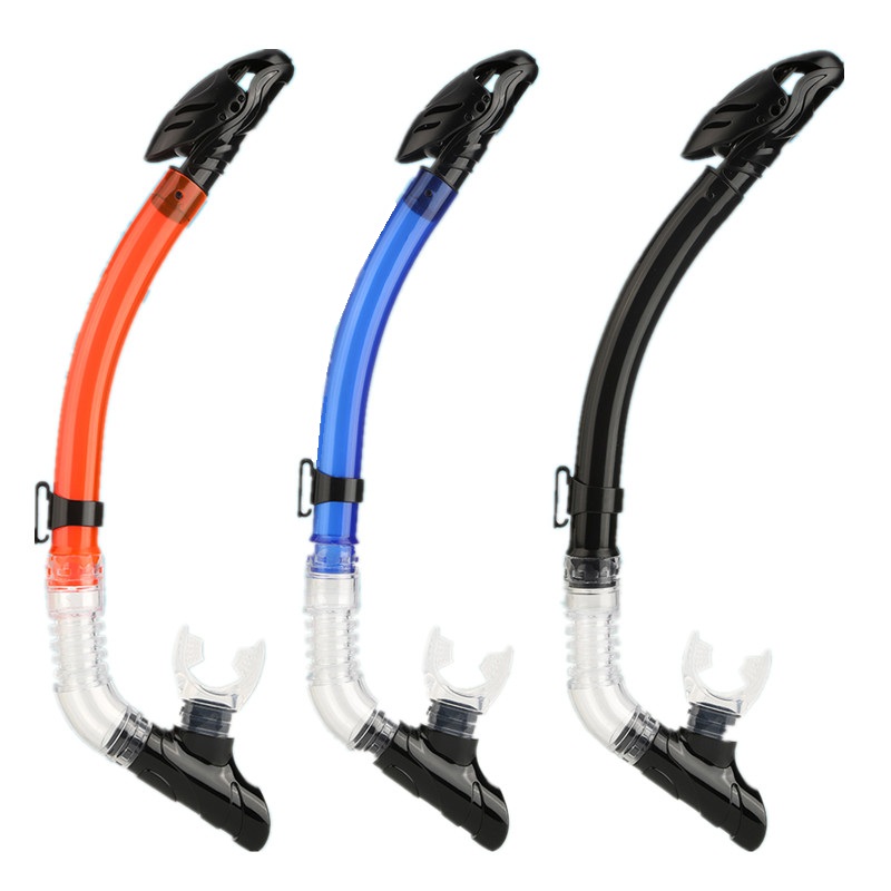 Full Dry Diving Snorkel Single Valve Breathing Tube with Silicone Mouthpiece Snorkel for Water Swimming Snorkeling Equipment