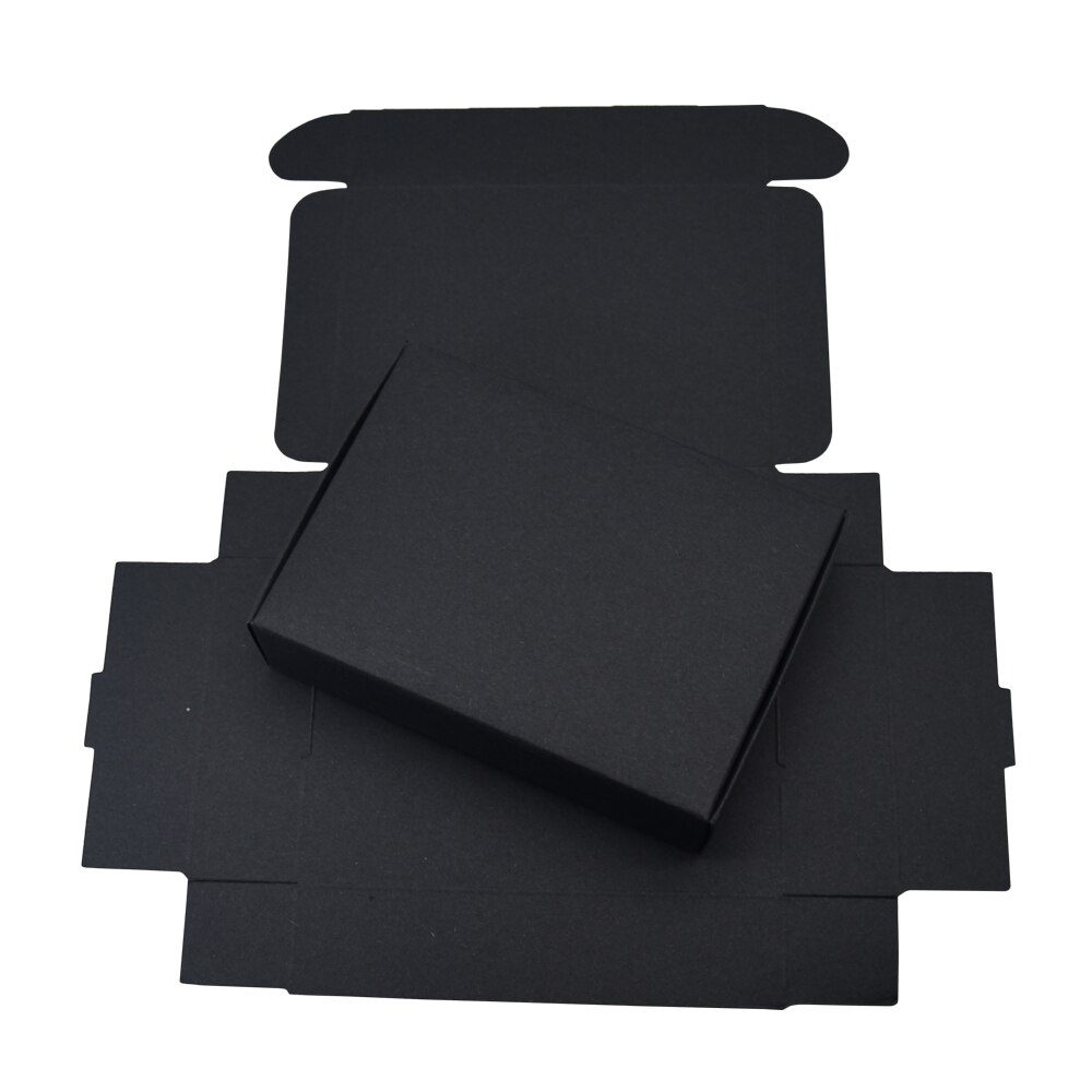 Cajas de cartón negro de 13x9,5x3cm para , caja de cartón para , tarjetas de cumpleaños y bodas