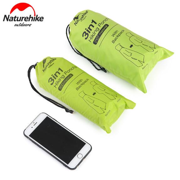 Naturehike NH drei-in-eins draussen regenmantel multifunktionale draussen regen Poncho zelt boden tuch Pergola baldachin