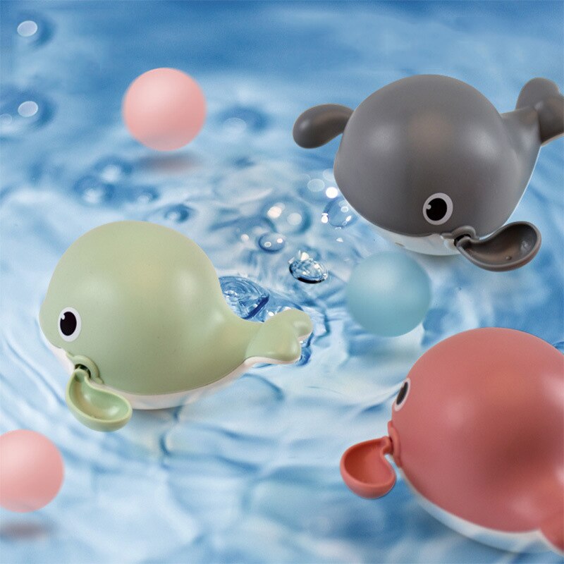 Baby Bath Toys Cute Cartoon Water Game Shower Toys Bathtub Bathing Clockwork Toy For Kid Duck Penguin Whale Children Play Water