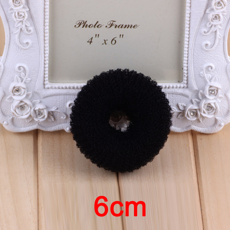 Bolsa para hacer moños para el cabello para mujer, accesorios para el cabello, horquilla, trenzas de estilismo, color negro, marrón y marfil, 1/3/5 piezas M