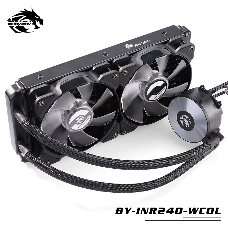 BYKSKI Water Cooling Kit Basic Kit with 120mm/240mm Radiator + Pump + CPU Block + Fan Simple Cooling Building