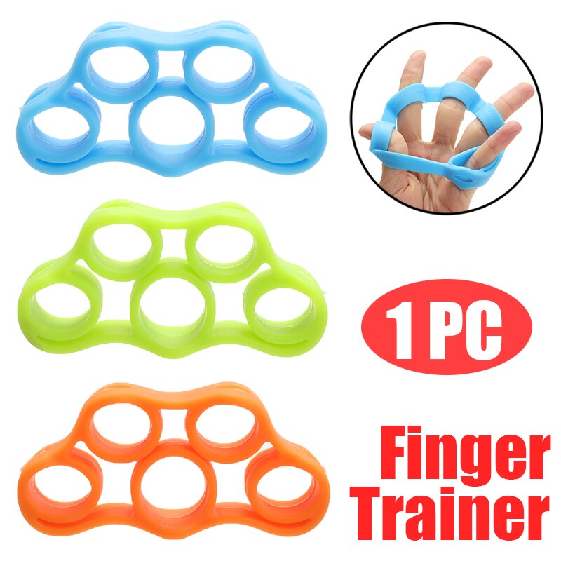 1pc finger gripper styrke træner modstandsbånd håndgreb håndled båre fingerudvidelse træningsfinger modstandsbånd