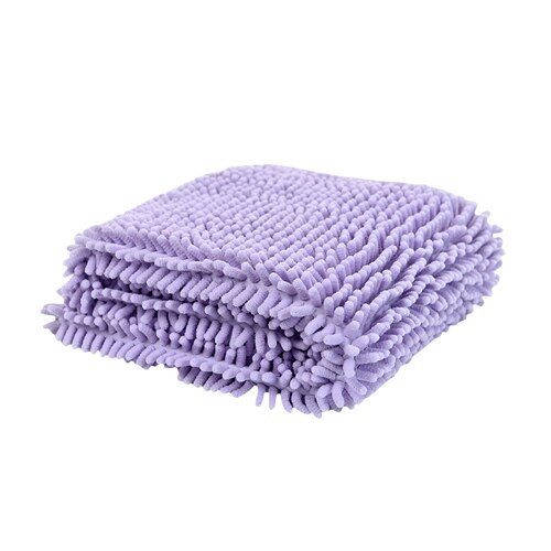 Søde kæledyr hund håndklæde blødtørrende bad små mellemstore hunde vask håndklæde absorberende badekåber rengøring nødvendige forsyninger ting: Lilla