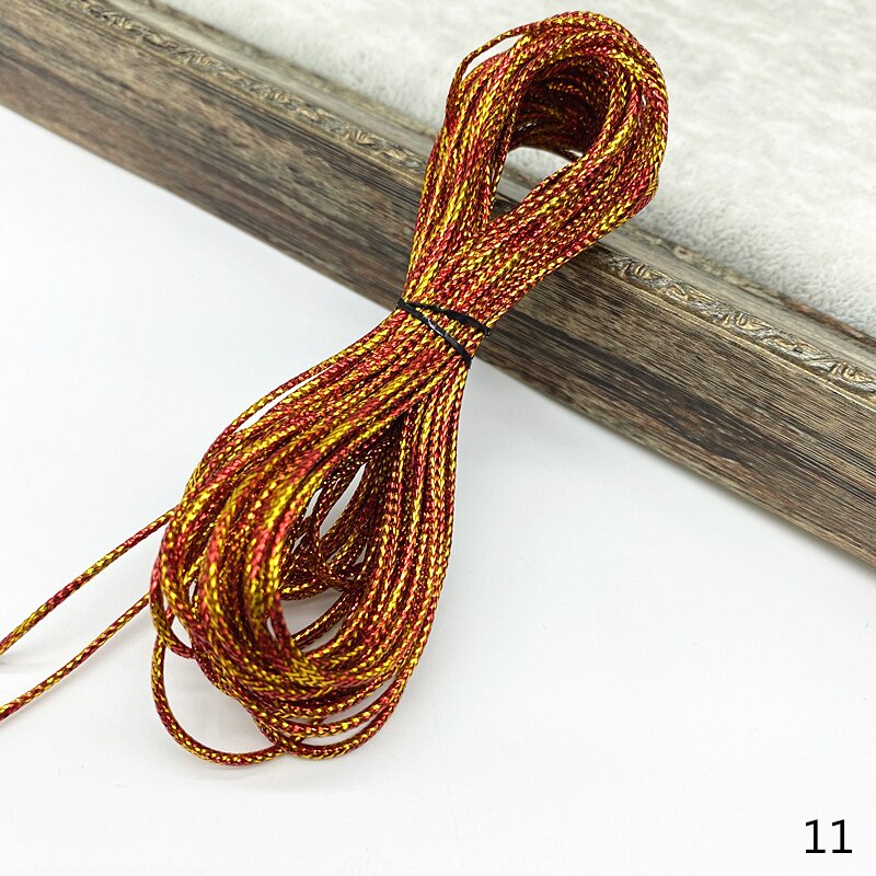 Ficelle dorée de 10 yards, ruban pour emballage de mariage et noël, corde décorative pour bricolage artisanal, fournitures de fête: 11