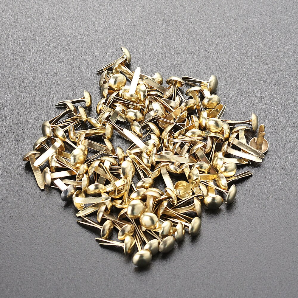 100 Pcs Mini Brads Diverse Kleuren Ronde Brad Pastel Brads Voor Scrapbooking Ambachten Maken Stempelen En Diy-8x20mm
