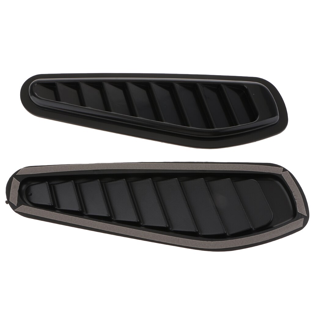 Auto Air Flow Intake Scoop Bonnet Vent Cover Modify Hood Decor Bla