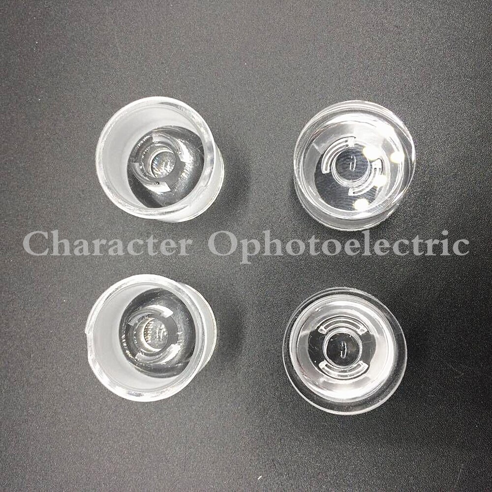 20PCS LED Waterproof Lens Angle 15 30 45 60 90 120 Degree 1W 3W High Power LED Wall Washer Lamp 20mm Acrylic Lenses With Bracket