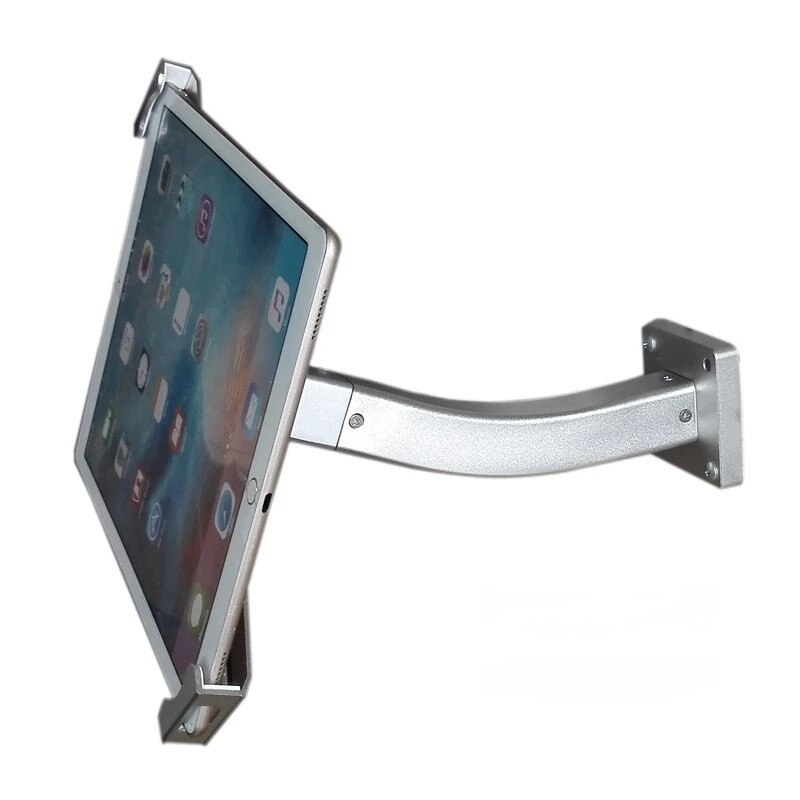 Universal tablet wall mounting holder anti-theft desktop mount bracket lock holder display stand for 9.7-12.9 iPad Samsung ASUS