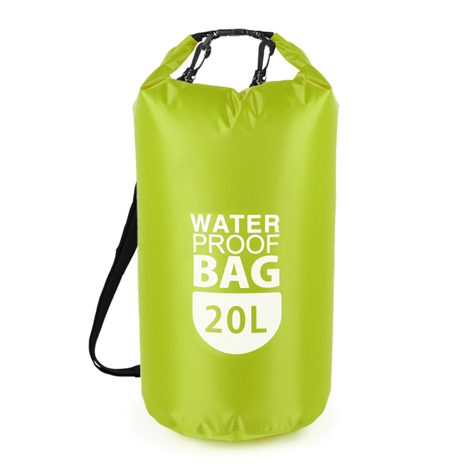 10L/20L PVC Dry Waterproof Floating Bag Roll Top Dry Bag Water Sports Storage Bag Lightweight Dry Sack Swimming Floating Bag: Green 20L