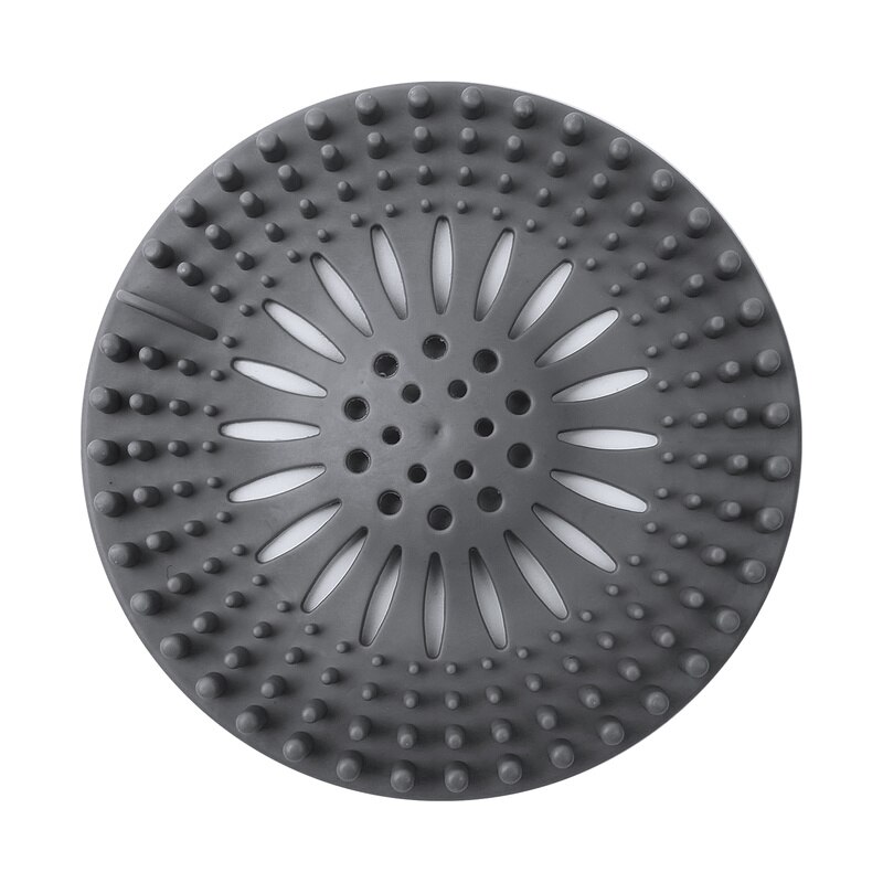 Aanrecht Rioolbuis Filter Afvoer Haar Catcher Bad Stopper Zeef Douche Cover Haar Catcher Badkamer Universele Floor Filter: gray