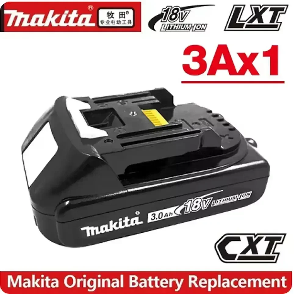 Originele Makita 6Ah/3Ah/Makita 18V Batterij BL1830B BL1850B BL1850 BL1840 BL1860 BL1815 Vervangende Lithium Batterij: Paars