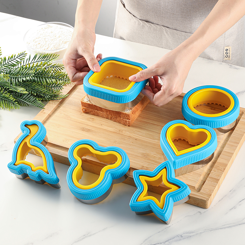 Sandwich Snij-En Sluitmachine, Biscuit Plastic Snijmachine, Huishoudelijke Keukengereedschap, Bakvormen, Creatief Snijden