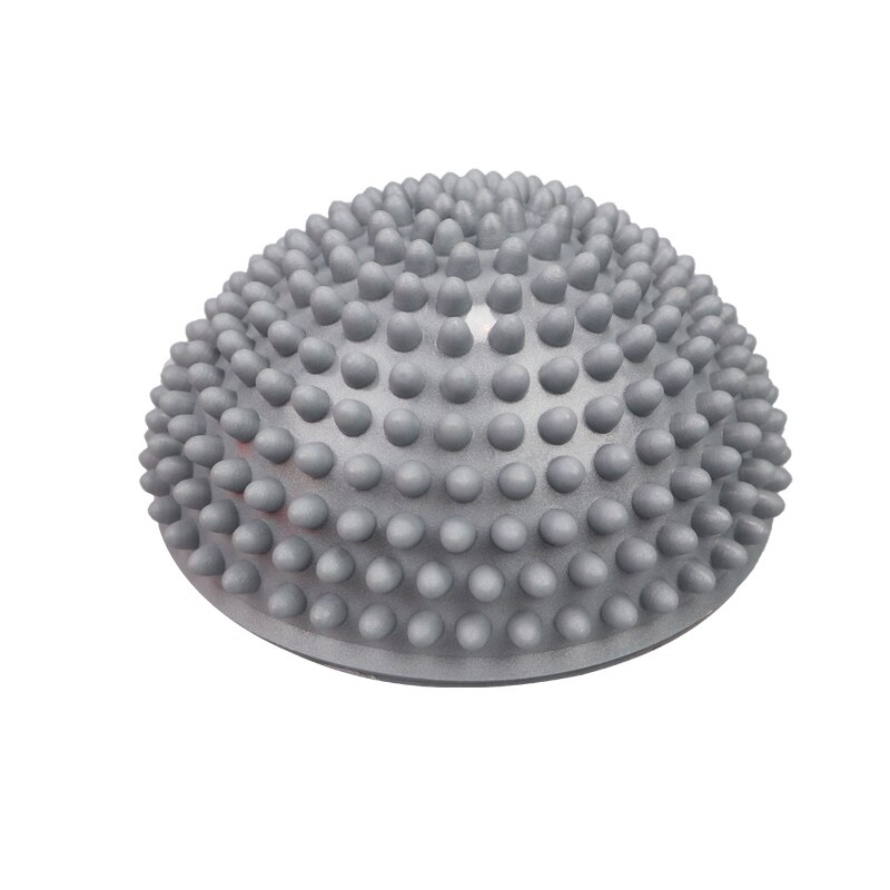 Yoga Ball Stabilizer Balance Trainer Hemisphere Stepping Stones Spiky Massage Ball Yoga Half Ball Sensory Integration Ball: Silver