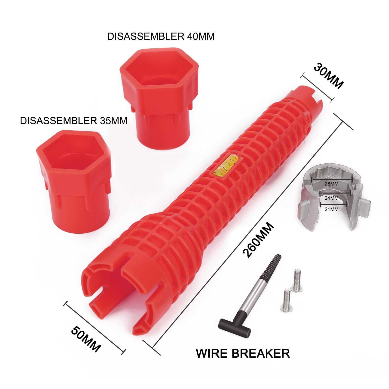 Faucet and Sink Installer Kit for Toilet Bowl Sink Bathroom Kitchen Plumbing Repair and Installation Tools MDJ998