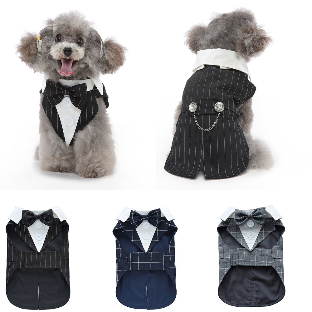 Kerst Hond Kostuum Hond Halloween Kleding Hond Bruiloft Outfit Kleding Bruiloft Shirt Kleding Formele Smoking voor Teddy Bulldog
