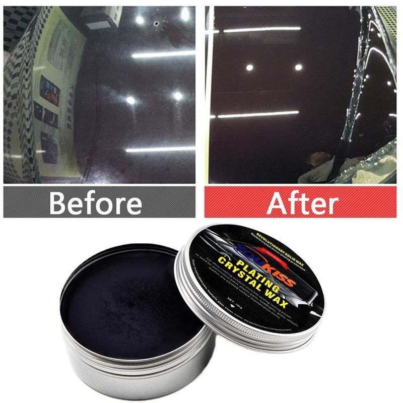 Auto Wax Crystal Plating Set Hard Glossy Carnaubawas Paint Care Coating Kleine Kras Reparatie Onderhoud Met Spons Handdoek
