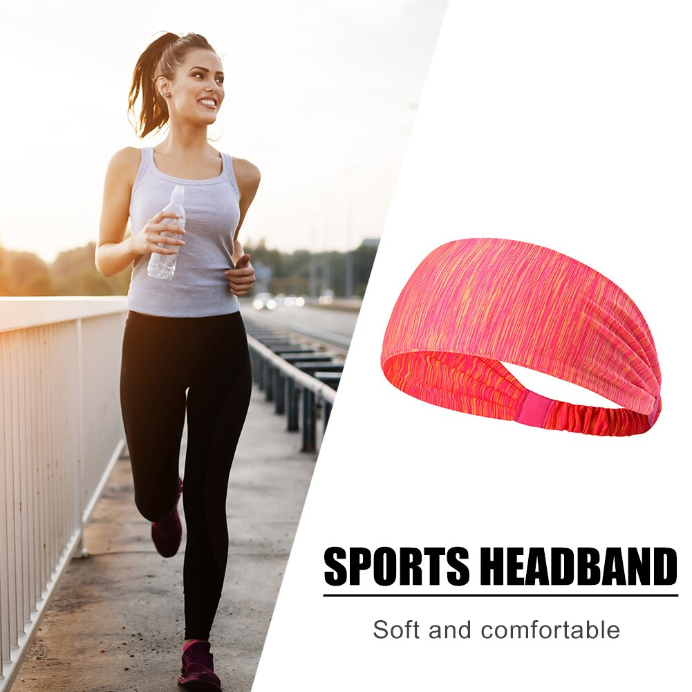 Atmungsaktives yoga-stirnband mit streifenmuster, outdoor-sport-workout-fitness-stirnband, elastisches stirnband, mehrfarbiges stirnband, spa-paket
