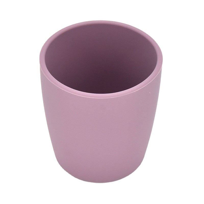 Gobelet à eau en Silicone de couleur Pure pour bébé, Anti-brûlure, de alimentaire, pour apprendre à boire, pour enfants, BPAFREE: Purple Cup