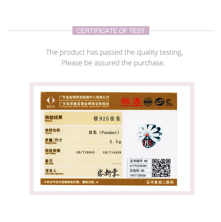 Bamoer Coccinella con il Fiore della Margherita Perline per le Donne 925 sterlina d'argento Fascino Dello Smalto misura Fascino Originale Braccialetto di Gioielli FAI DA TE SCC1276