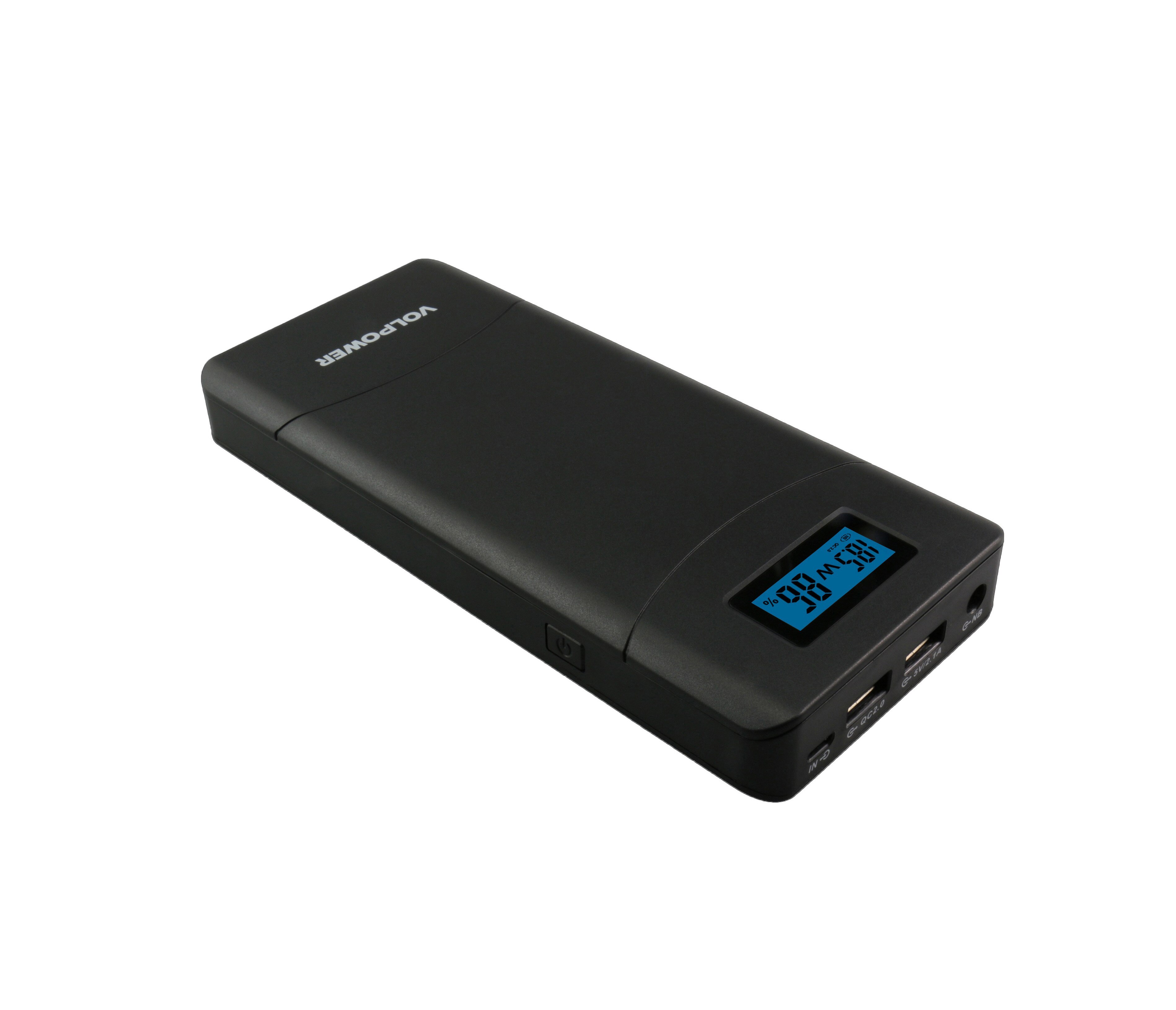 Della fabbrica 15600mAh banca di potere QC3.0 i telefoni cellulari di carica veloce DC 12V 19V 20V di alimentazione del computer portatile banche: Black