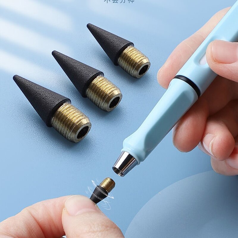 1Pcs Novelty Eeuwige Pen Onbeperkt Schrijven Potlood Geen Inkt Technologie Magic Potloden Schrijven Schets Schilderen Briefpapier