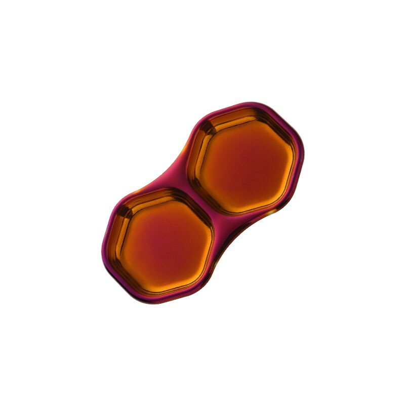 Gold Stainless steel dish kitchen utensil butter plate seasoning soy dish Metal dessert Trays Tableware vinegar sauce snack Dish: 1pcs No.3