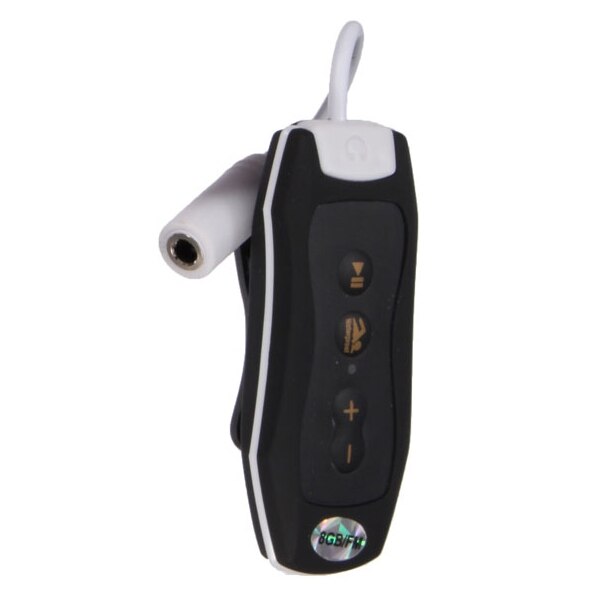 8gb mp3- spiller svømning undervands dykning spa + fm radio vandtætte hovedtelefoner sort