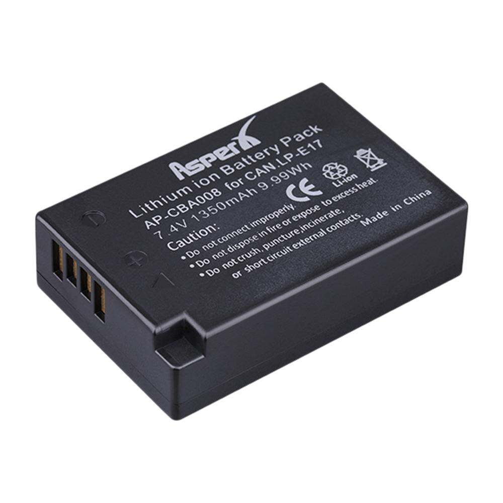LP-E17 LPE17 LP E17 baterías de la Cámara + cargador Dual USB para Canon EOS M3 M5 M6 rebelde T6i T6s T7i 750D 760D 200D 8000D beso X8i: 1 Battery
