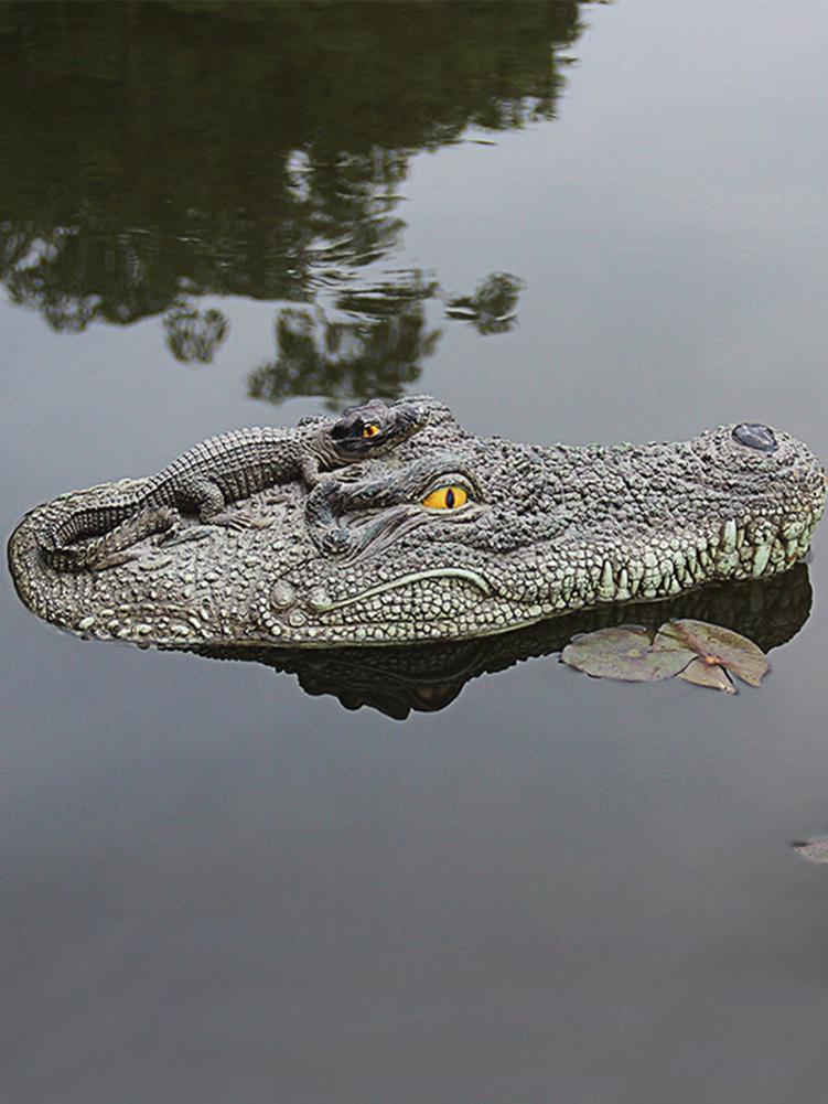 Crocodile Head Decoration Fish Pond Pool Floating Animal Decoration Courtyard Pool Decoration Crocodile Head Floating Decoration