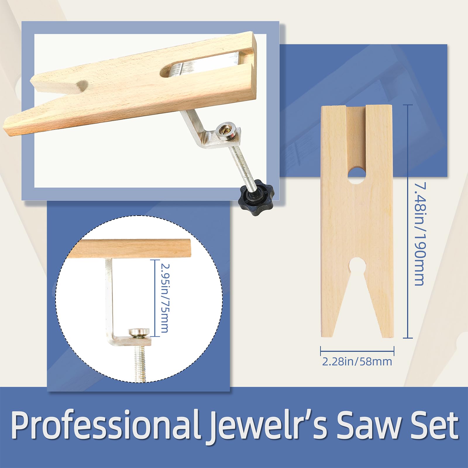Jewelry Wax Ring Making Casting Tool Kit Wax Tube File Jewelry Ring Saw Frame with Blades 12 PCS Jewelers Bench Pin Clamp