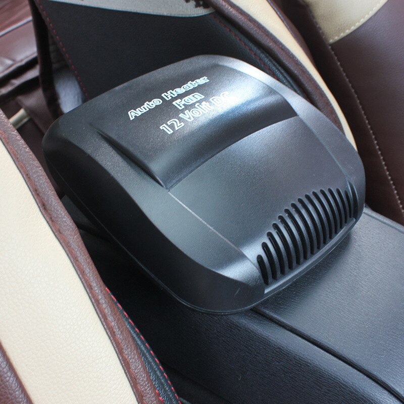 12v 150w auto køretøj bærbar keramisk bilvarmer defogging opvarmning afrimning afrimning 4 in 1 varme og køleventilator sort