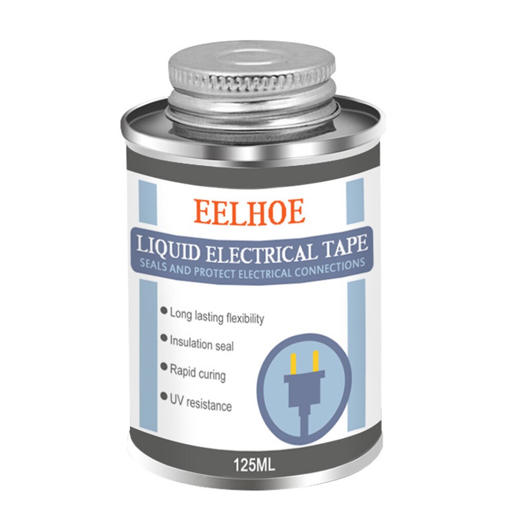 Pâte de caoutchouc pour Tube électrique, liquide d&#39;isolation étanche contre les UV, séchage rapide, colle de scellage isolante fixe, 125ml: White