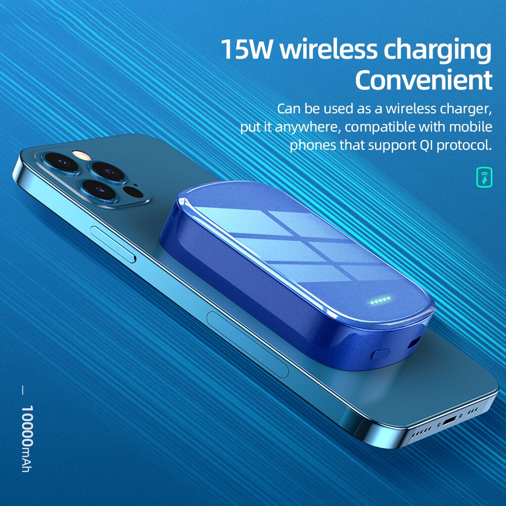 HOCO magnetisch Energie Bank 15W drahtlose Ladung PD 20W magnetische Energie 10000mAh Für iphone 12 Profi Max Mini Energie Bank