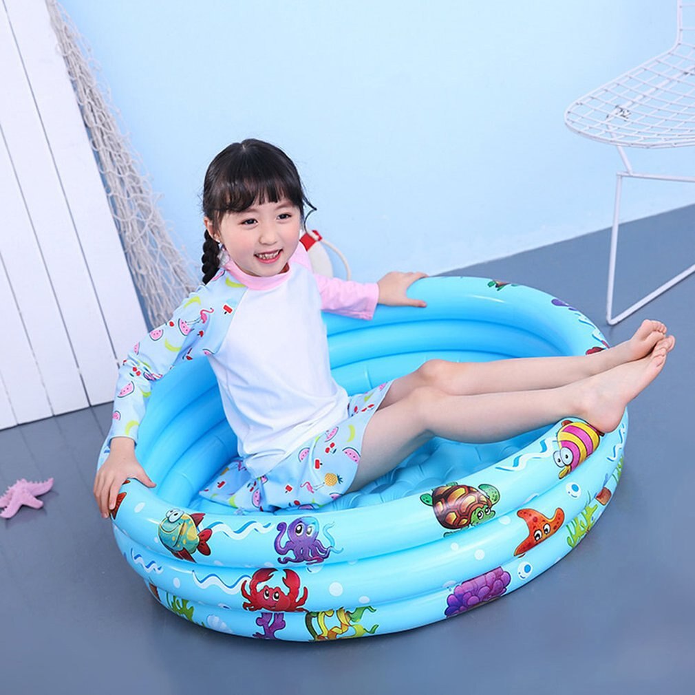 Children's inflatable pool baby swimming pool splashing fishing pool ocean ball pool round inflatable swimming pool: Default Title