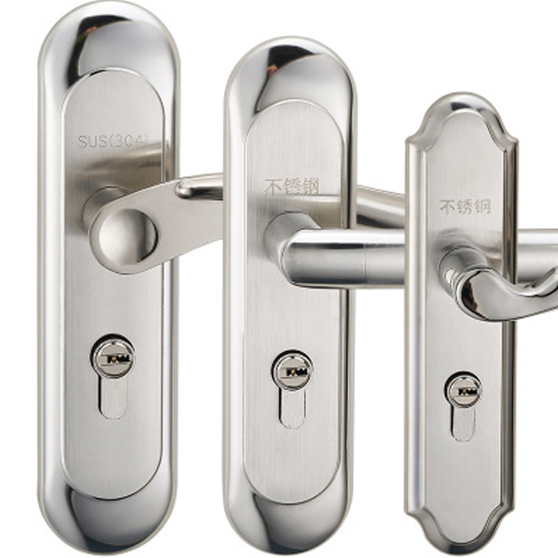 aluminum alloy material interior door lock Living Room Bedroom Bathroom door handle lock security locks Packages 3 style