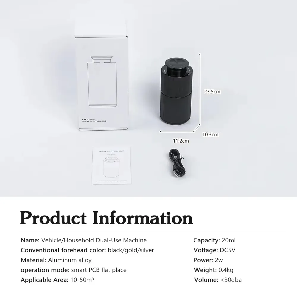 NAMSTE Carregamento USB Difusor de Carro para Casa Dispositivo de Perfume Distribuidor de Odore Aroma de Ar Escritório Uso Doméstico 20ML Smart PCB Laid Flat