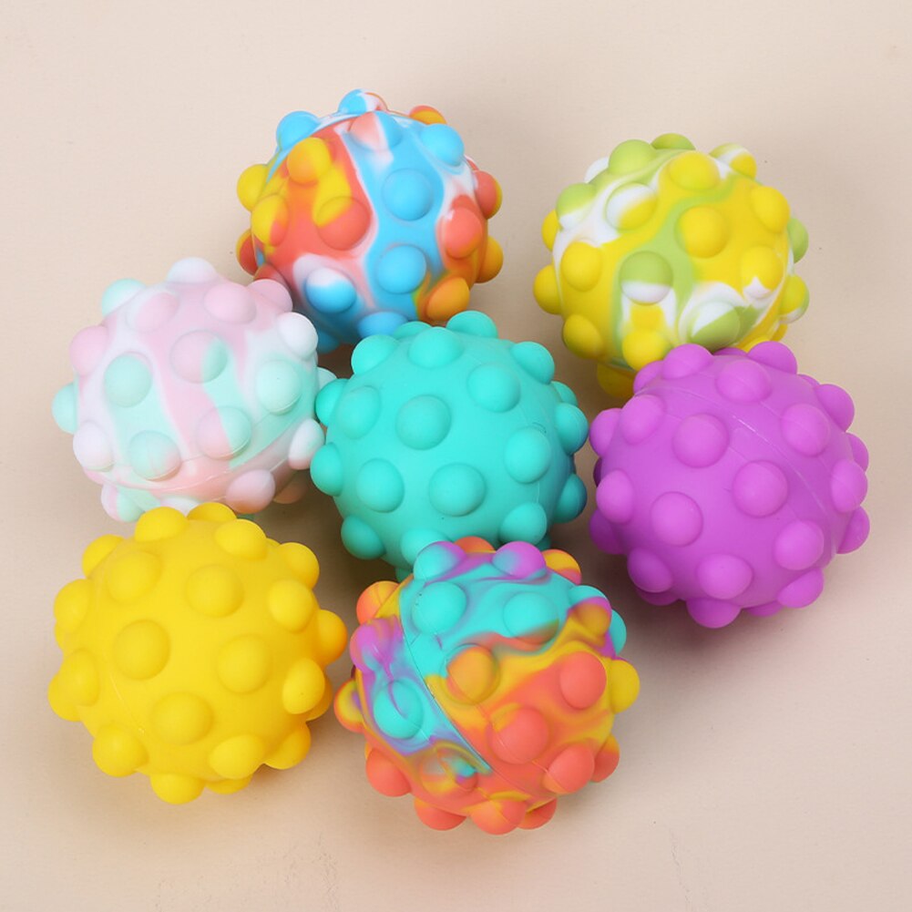 7 eksklusive stiler 3d fingerleker ball spill anti stress kawaii popit figet barn leker 3d fidget leker ball barn