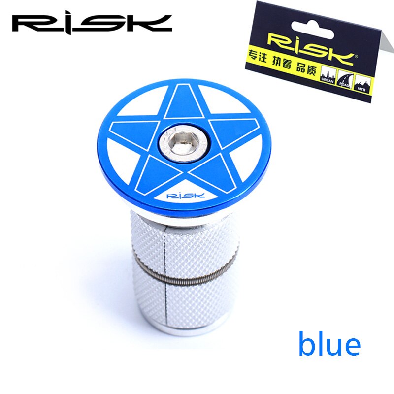 RISK-Juego de tuercas de cuña para bicicleta de montaña, accesorios para ciclismo, 28,6mm: Blue