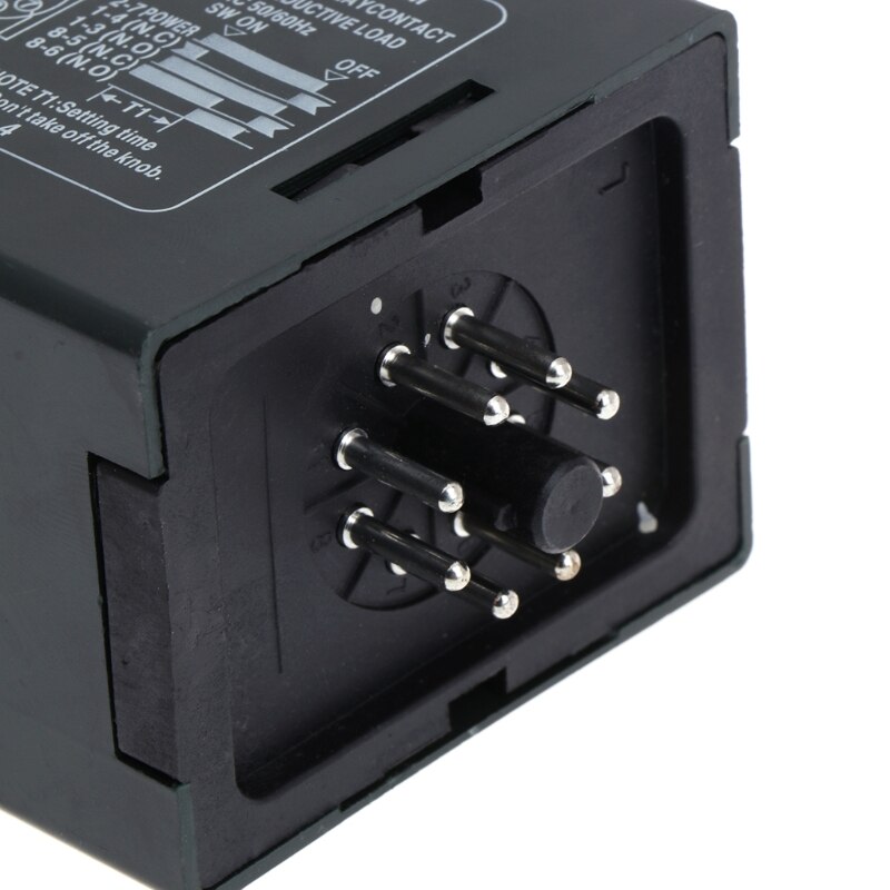0-60 secondi/minuti potenza in poi ritardo Timer tempo di Relè con Zoccolo di base AC 220V ah2-Y Interruttore