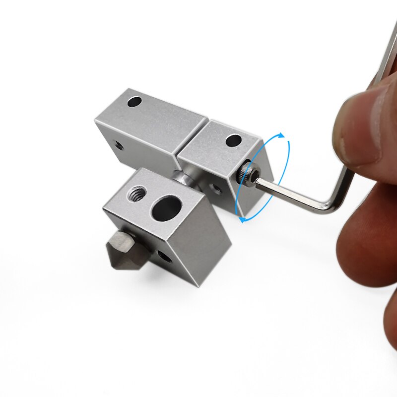 Imprimante 3D partie MK10 tout en métal Kit d'extrémité chaude avec refroidissement chaleur Blcok 0.4mm Nozzel pour créateur Pro/Wanhao I3/MakeBot