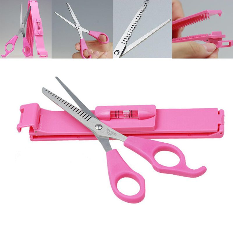 Vrouwen Meisjes Professionele Haar Snijden Leveler Pony Clipper Gids Gereedschap Set Thuis Diy Kappers Schaar Ruler Styling Kit