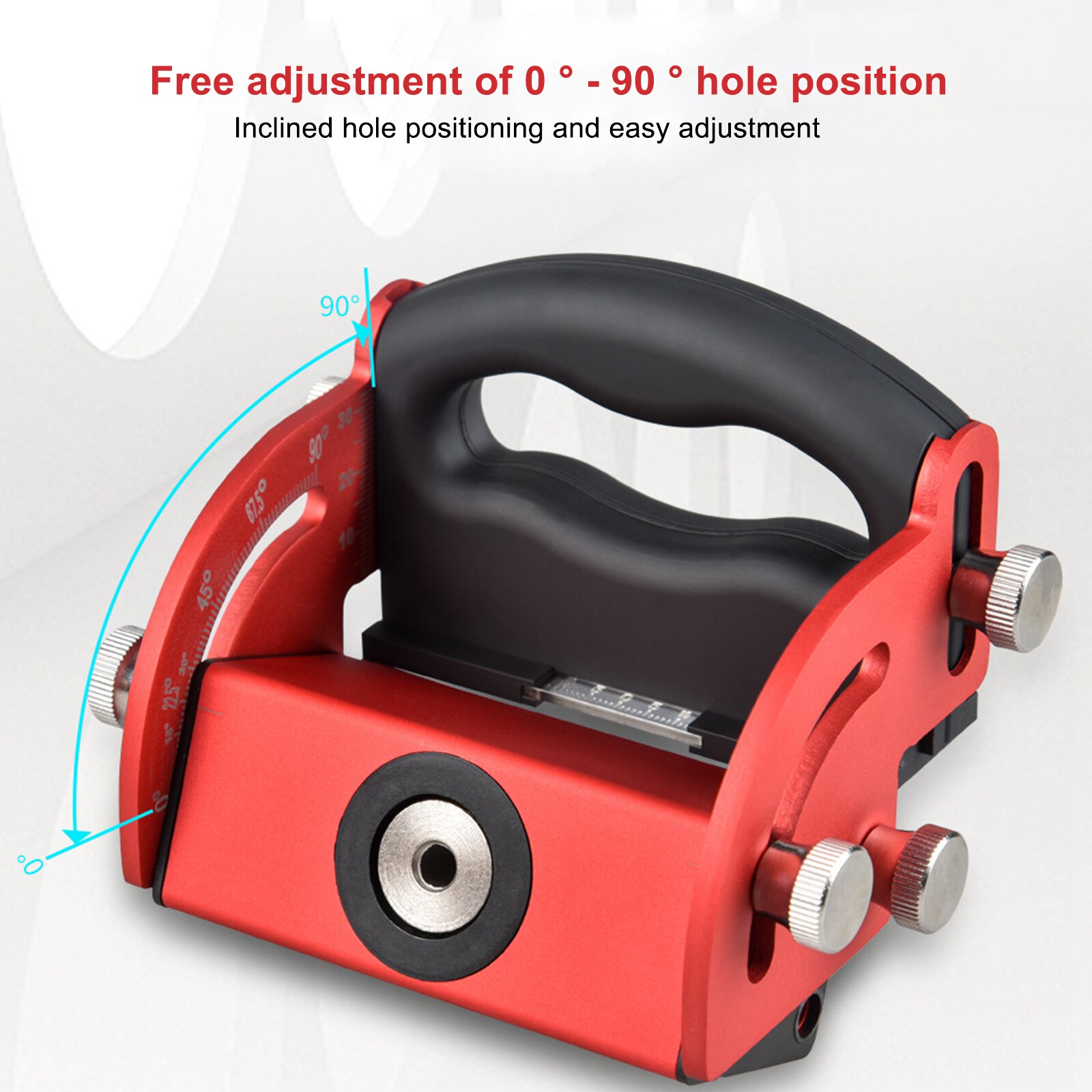 Multifunction Power Tool Metal Drills Set Carpentry Tools Woodworking Oblique Hole Locator Wood Splicing Installation Tool