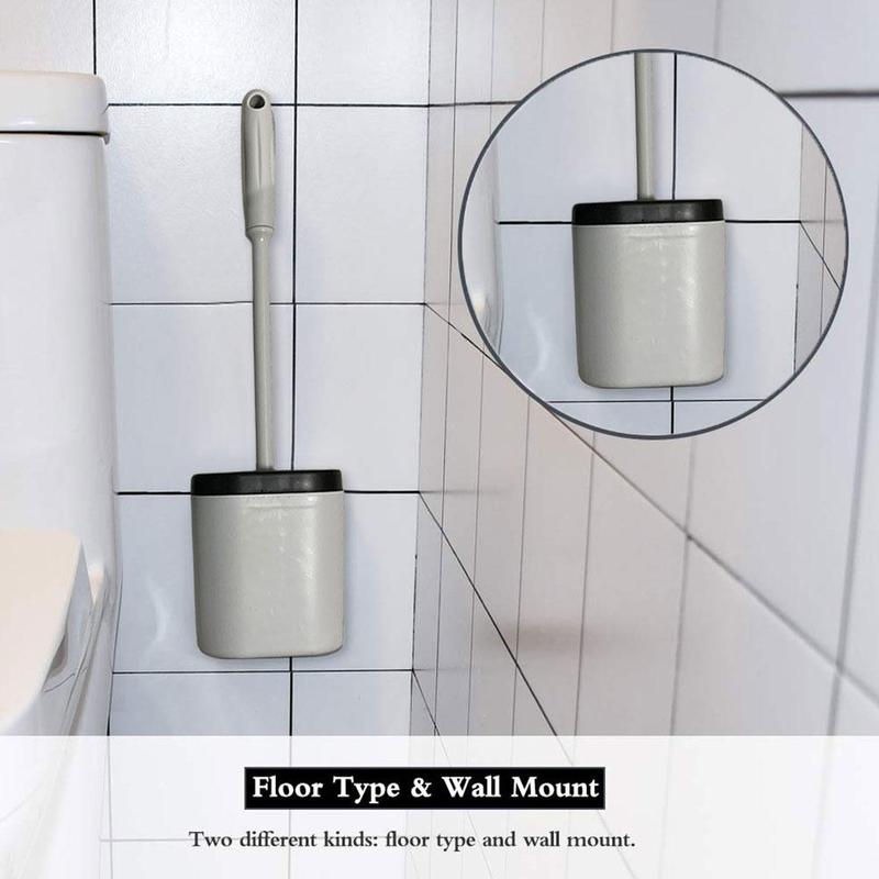 Novelty Silicone Toilet Brush U-shaped Toilet Wall-mounted Brush Cleaning Thermoplastic Bendable Brush Rubber L4J4