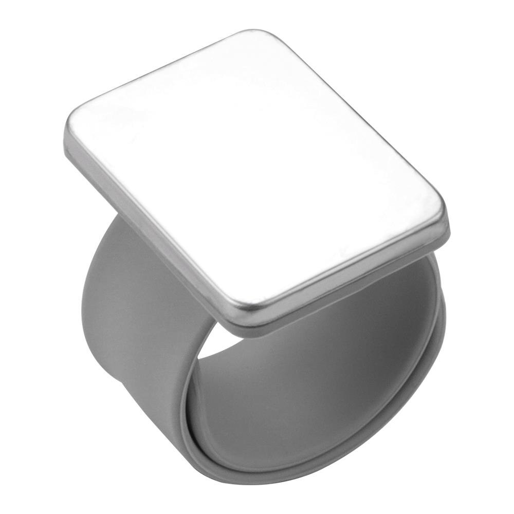Pin-Soporte de cojín magnético para costura, pulsera de silicona con 3 colores: Gray